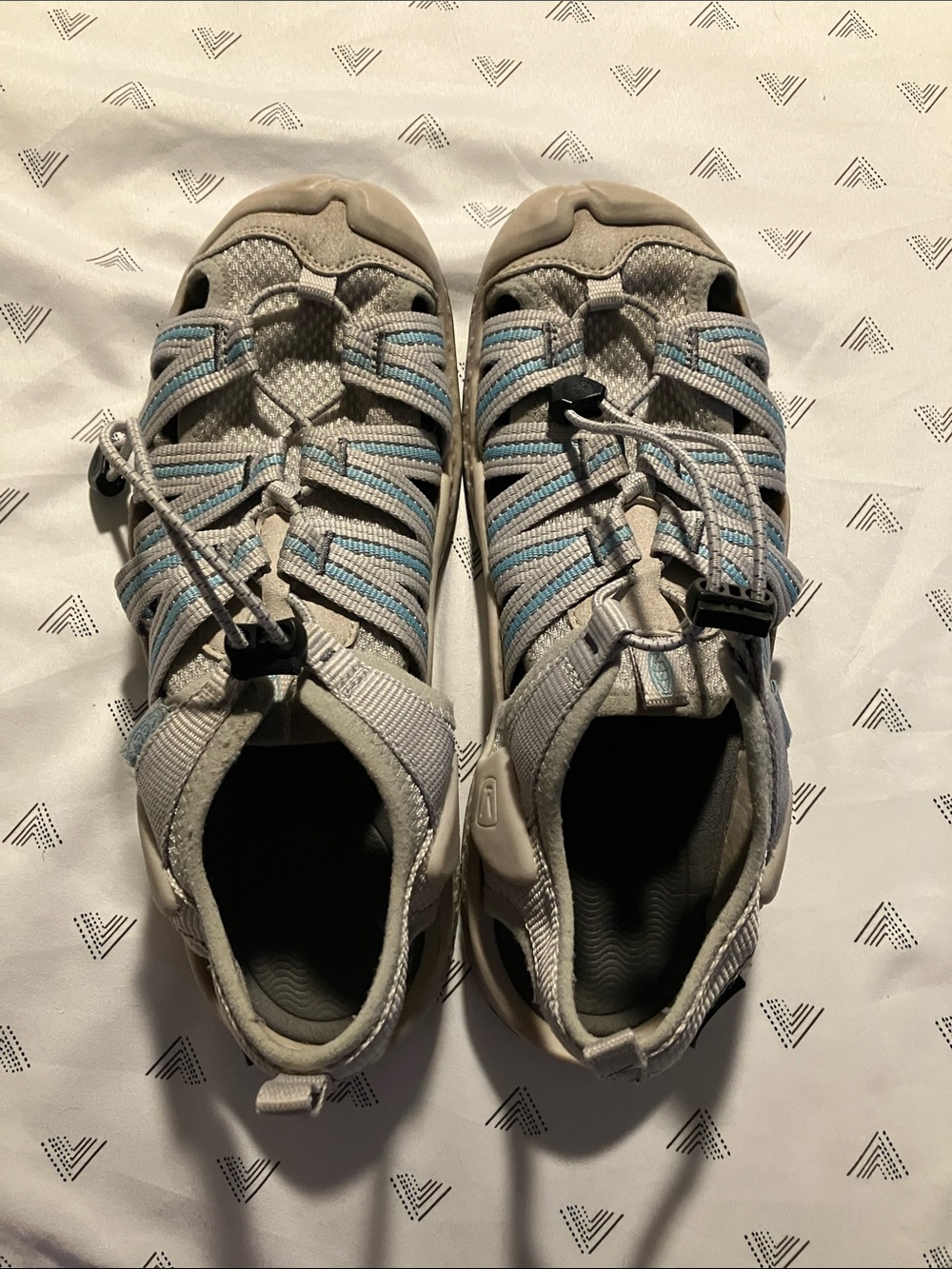 Keen Women’s Drift Creek H2 Hiking Sandal Vapor Porcelain Grey Blue Size 8.5